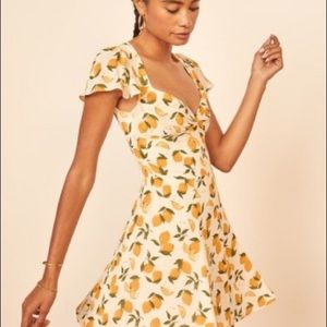 REFORMATION KENNI DRESS LEMONADE PRINT